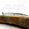 Old School Balsa Baits Twinspin in Foil Black Orange Belly